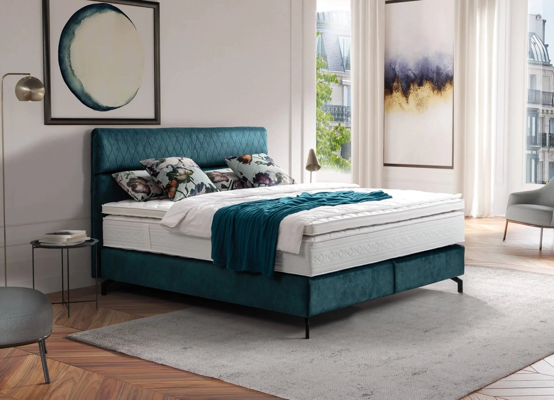 Boxspringbett King 4